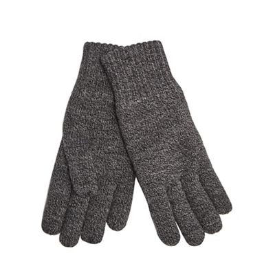 Grey thermal heat insulating gloves